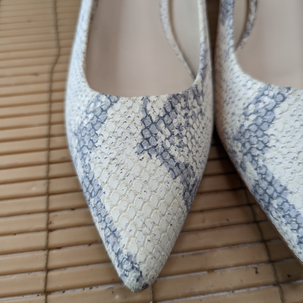 Cole Haan Womens Vesta Leather Snake Print Pointed Toe 3" Heels Shoes . Sz 9.5B. - Picture 9 of 11